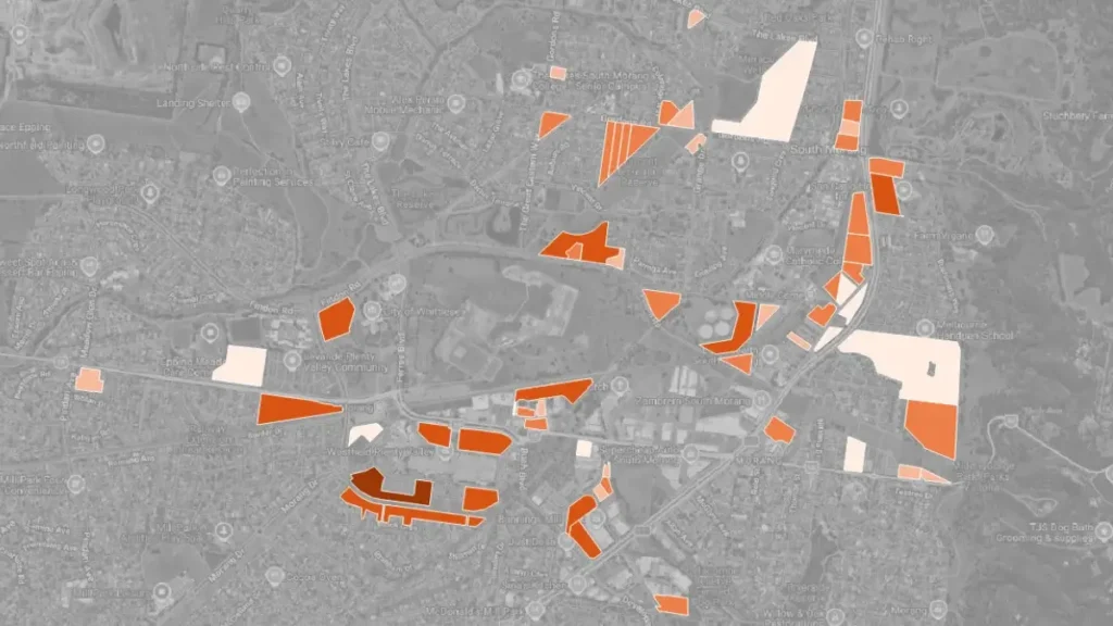 GIS mapping for Whittlesea urban growth and development capacity sequencing to 2051.
