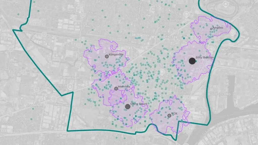 Analysis of kindergarten demand and MCH engagement for early years infrastructure planning in Yarraville and Maidstone.